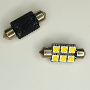 Festoon 36mm 6SMD White Pair