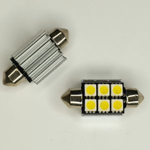 Festoon 36mm 6SMD White CANBUS Pair