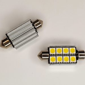 Festoon 42mm 8SMD White CANBUS Pair